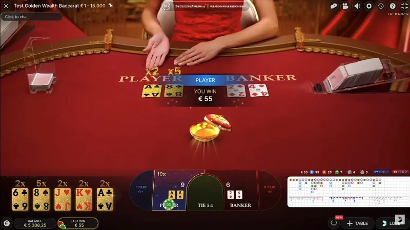 Cách tính điểm khi chơi Baccarat Deluxe online